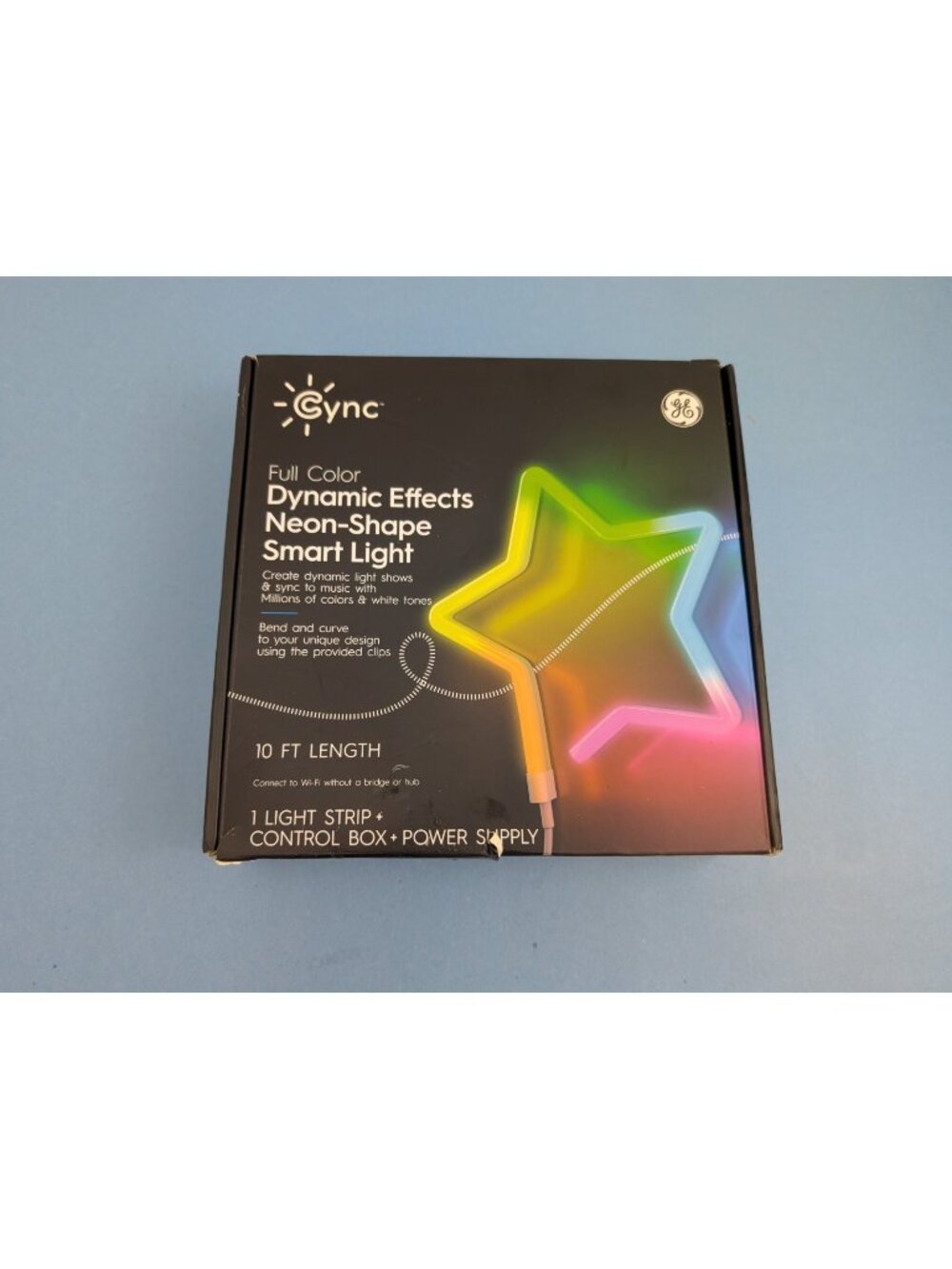 GE Cync Dynamic Effects 10ft Decorative Neon Shape Smart Light Rope String